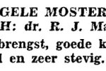 Mansholt's Gele Mosterd, beschrijving (Negende Beschrijvende Rassenlijst, 1932)